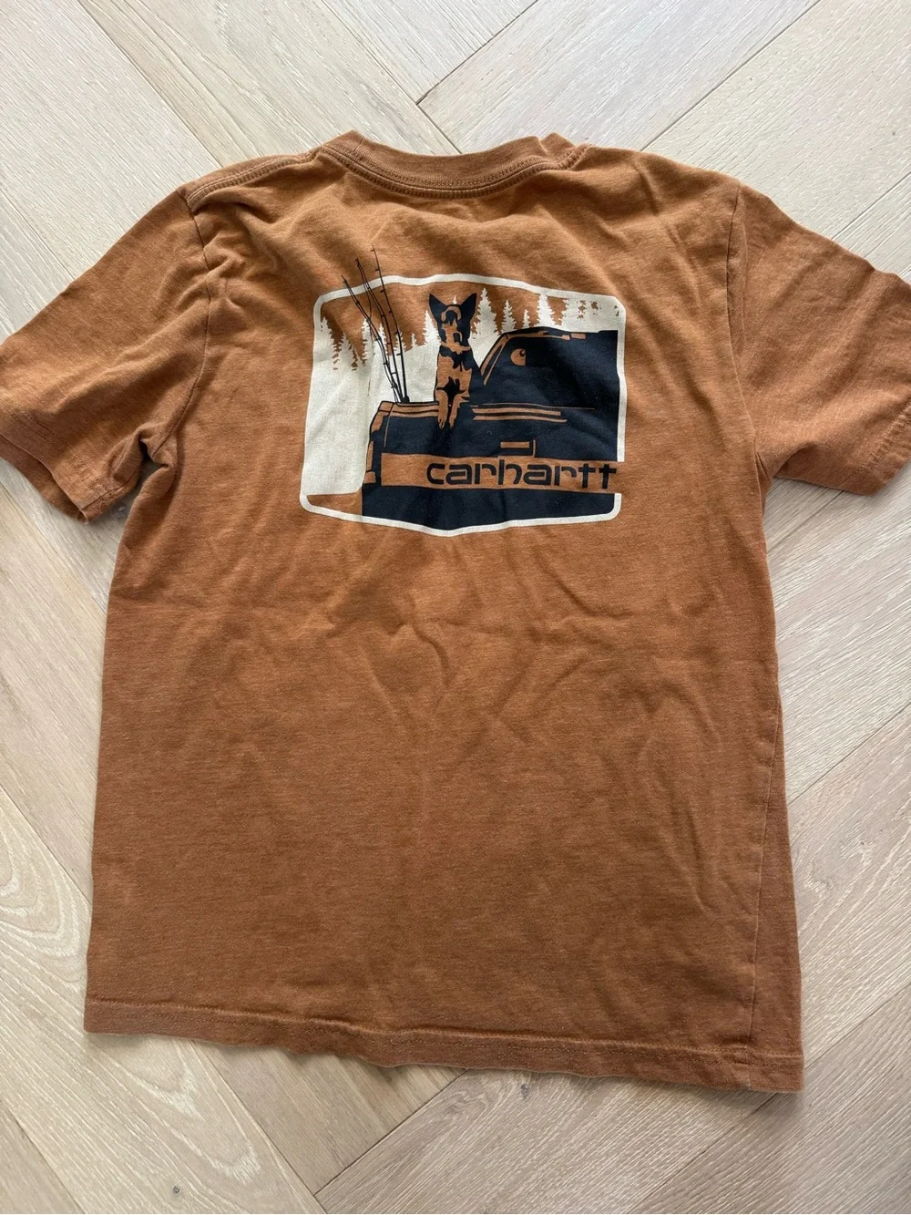Carhartt Boy's Brown Pocket T-Shirt